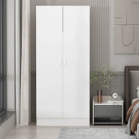 Armoires-penderies 2 portes autoportantes pour chambre avec tringle de suspension