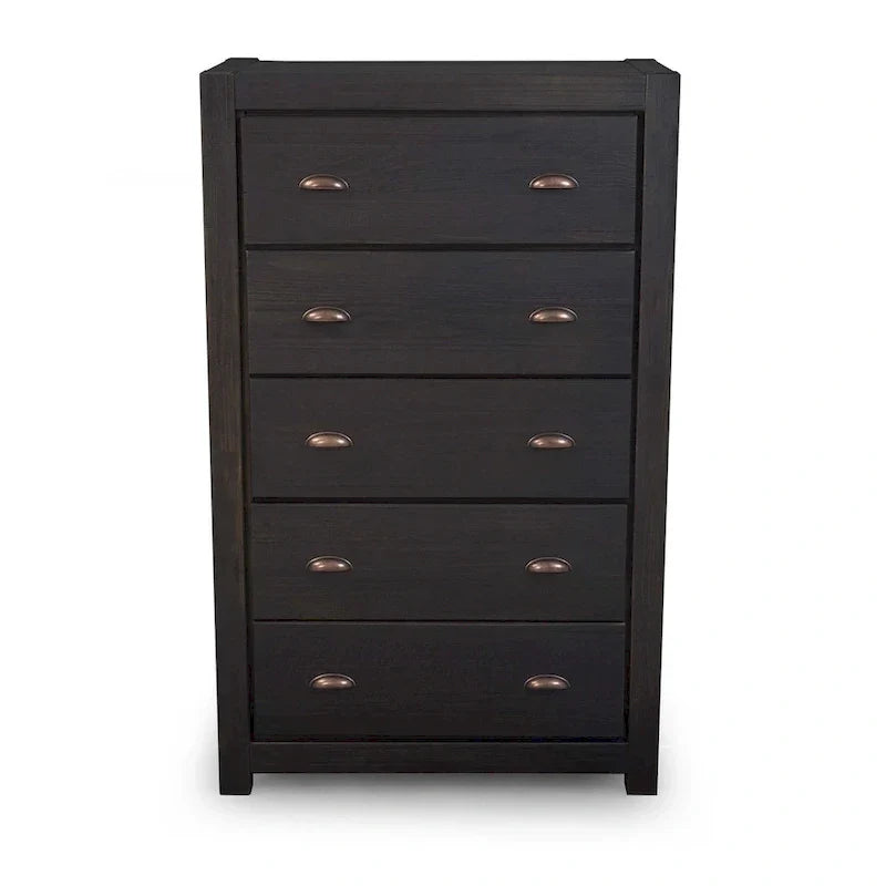 Commode 5 tiroirs en bois massif Montauk Grain Wood Furniture