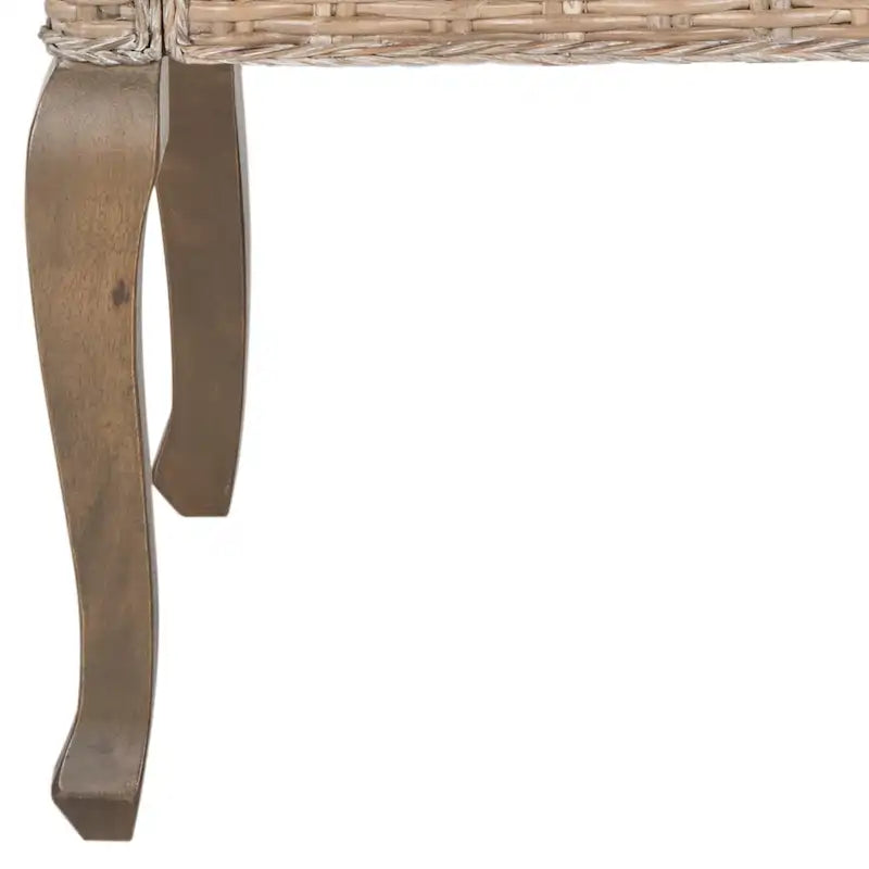 SAFAVIEH Alearda Chaise de salle à manger naturelle (lot de 2) - 23 x 24,4 x 34 - 23Wx24Dx34H