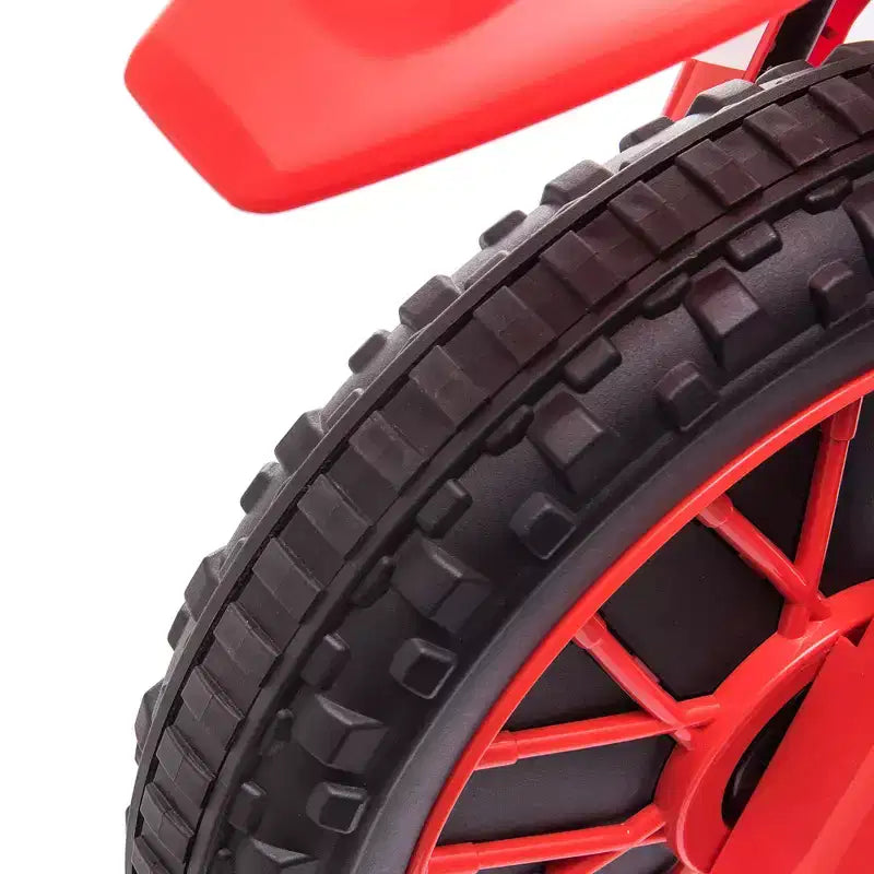 Aosom Moto cross 12V pour enfants, moto électrique tout-terrain avec batterie rechargeable, roues d'entraînement bleues