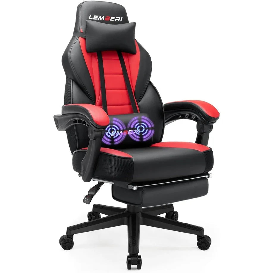 BOSSIN Chaise de gaming style racing, chaise de gamer grande et haute 300 lb à dossier haut chaise informatique