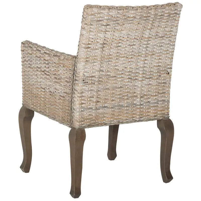 SAFAVIEH Alearda Chaise de salle à manger naturelle (lot de 2) - 23 x 24,4 x 34 - 23Wx24Dx34H