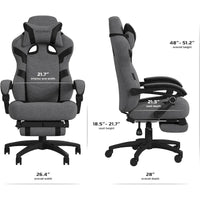 Chaise de jeu RESPAWN 110 Pro - Chaise de jeu avec repose-pieds, chaise de bureau ergonomique