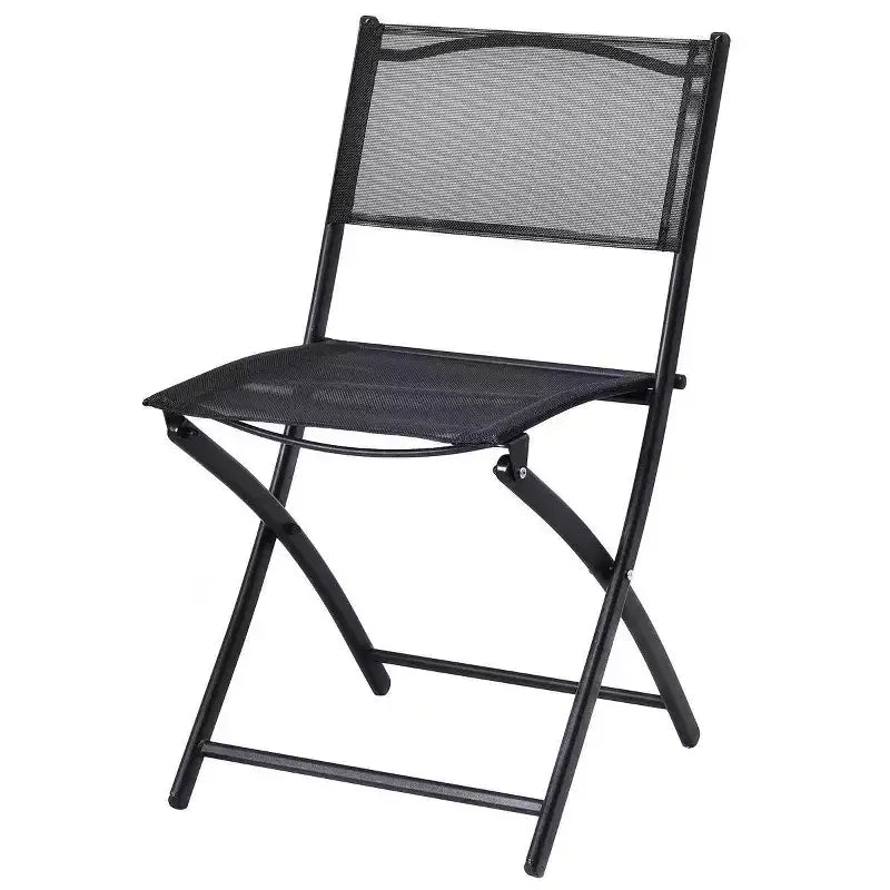Costway Ensemble bistro 3 pièces - Table de jardin pour arrière-cour, chaises pliantes, mobilier de patio d'extérieur
