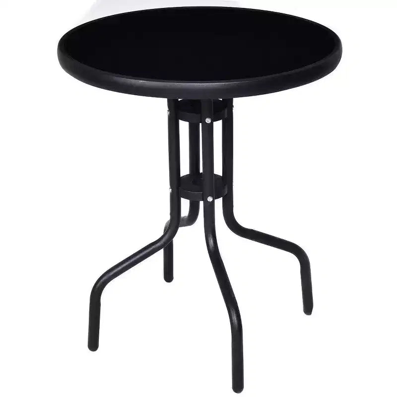 Costway Ensemble bistro 3 pièces - Table de jardin pour arrière-cour, chaises pliantes, mobilier de patio d'extérieur