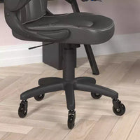 Fauteuil de jeu Flash Furniture X10, Chaise de bureau, d'ordinateur ou de PC de course, avec accoudoirs relevables et roulettes transparentes