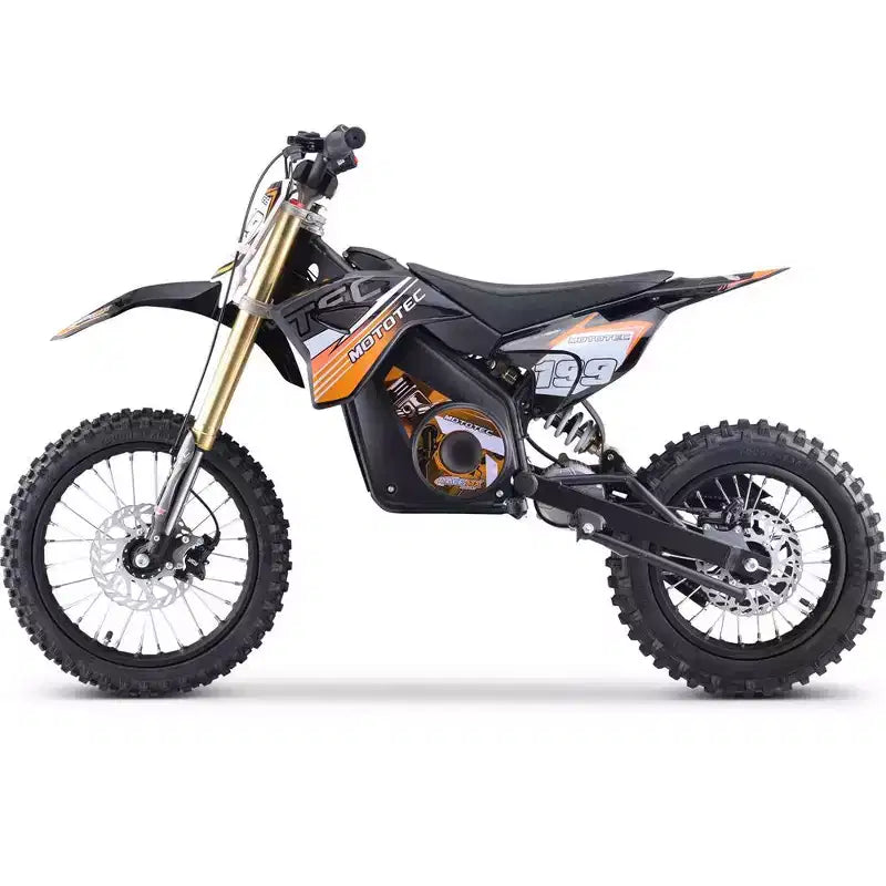 MotoTec Moto cross électrique Pro 48 V 1500 W Lithium Rouge