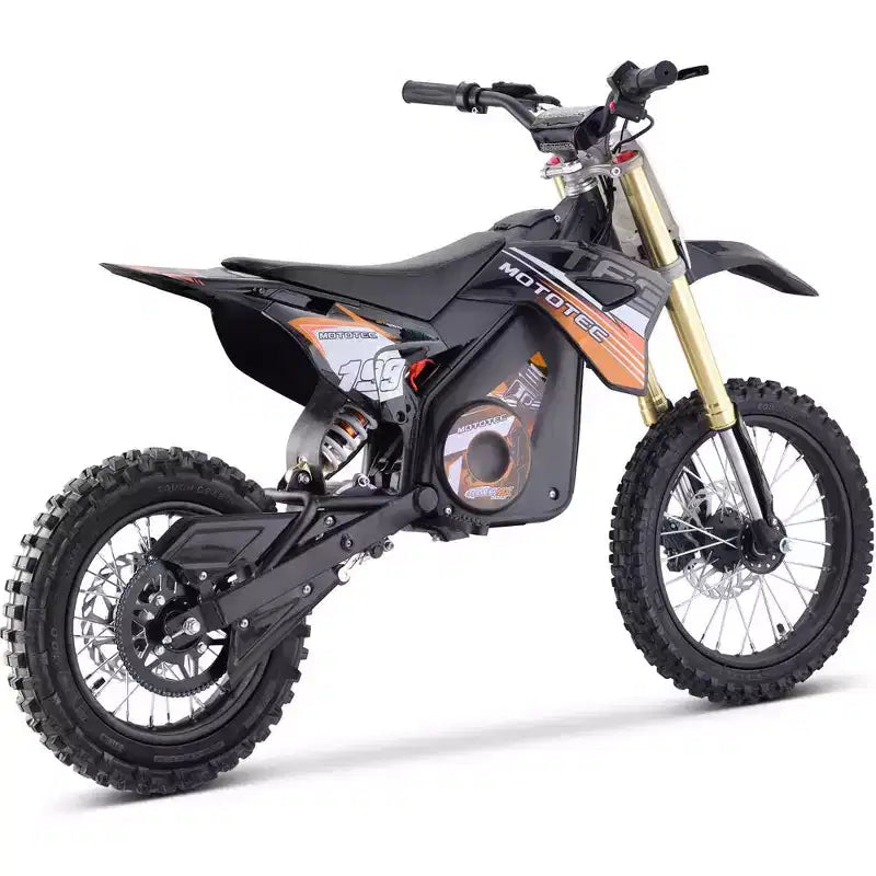 MotoTec Moto cross électrique Pro 48 V 1500 W Lithium Rouge