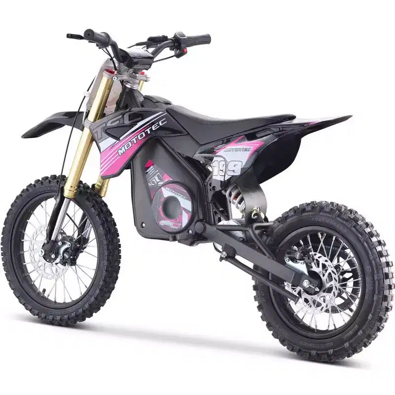 MotoTec Moto cross électrique Pro 48 V 1500 W Lithium Rouge