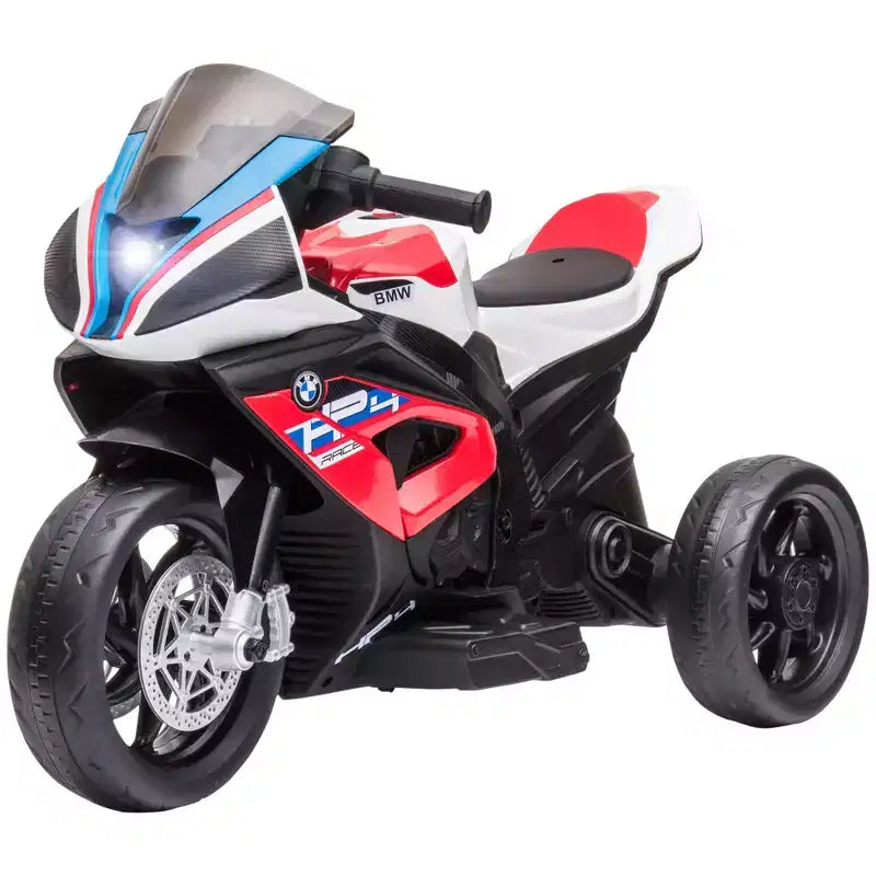 Aosom Moto électrique pour enfants BMW HP4 sous licence avec 3 roues, batterie 6V et musique, pour filles et garçons de 18 à 60 mois