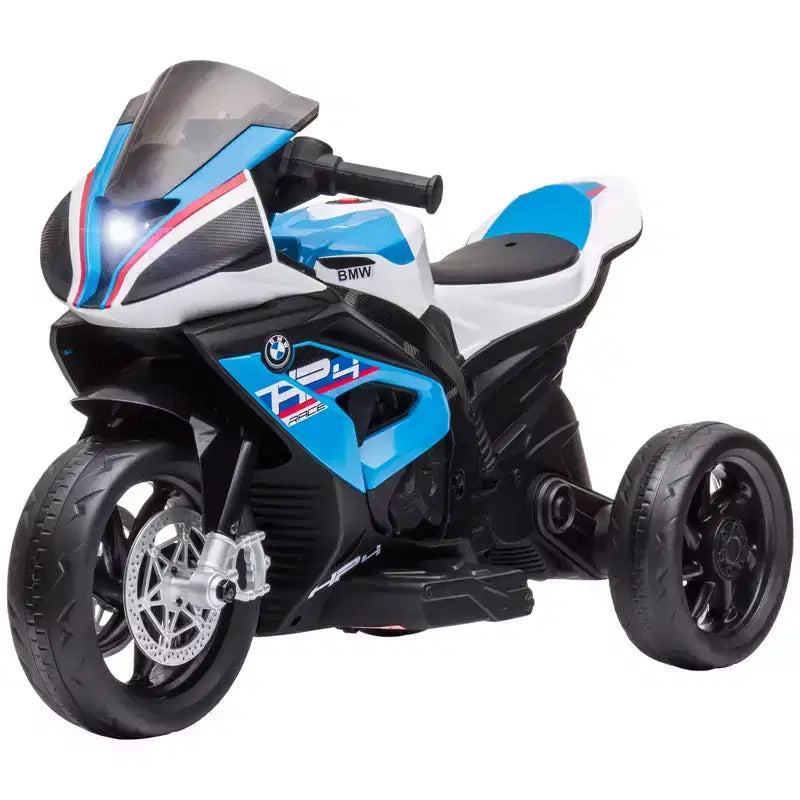 Aosom Moto électrique pour enfants BMW HP4 sous licence avec 3 roues, batterie 6V et musique, pour filles et garçons de 18 à 60 mois