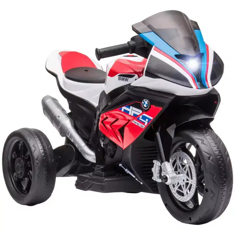 Aosom Moto électrique pour enfants BMW HP4 sous licence avec 3 roues, batterie 6V et musique, pour filles et garçons de 18 à 60 mois