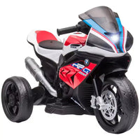 Aosom Moto électrique pour enfants BMW HP4 sous licence avec 3 roues, batterie 6V et musique, pour filles et garçons de 18 à 60 mois
