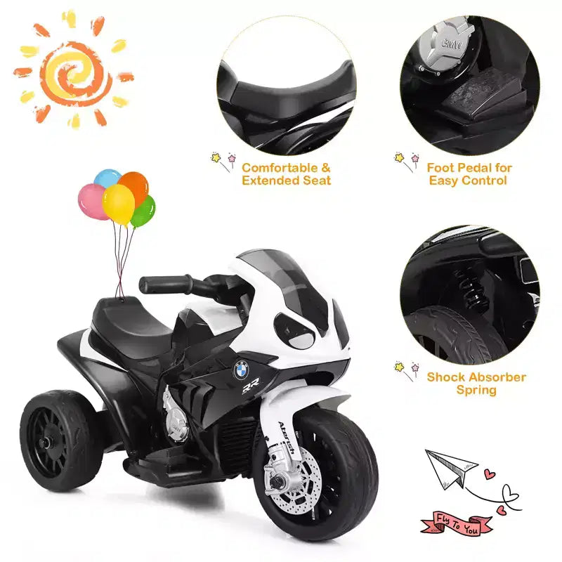 Costway Moto électrique 6 V pour enfants à 3 roues