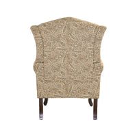 Lot de 2 fauteuils d'appoint à oreilles traditionnels rembourrés
