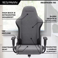 Chaise de jeu ergonomique RESPAWN 110