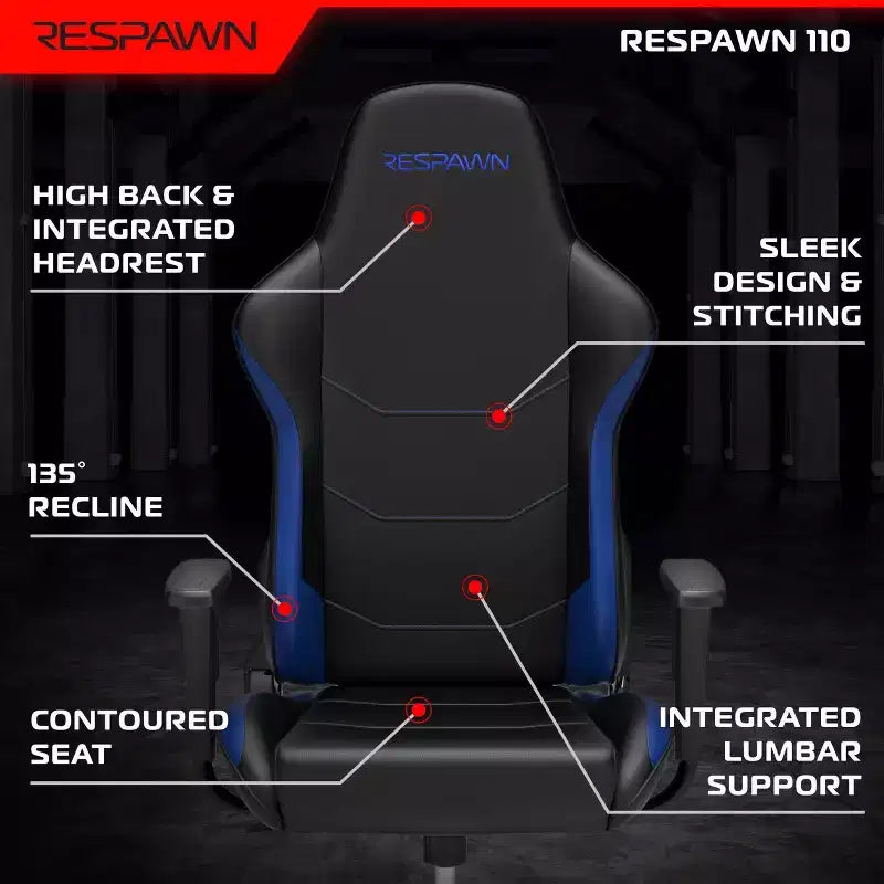 Chaise de jeu ergonomique RESPAWN 110