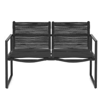 Costway Ensemble de mobilier de conversation de patio 4 pièces - Canapé, causeuse, accoudoir, pour jardin et terrasse