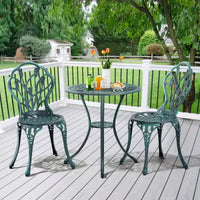 Ensemble de table de bistrot d'extérieur Yaheetech 3 pièces pour jardin et arrière-cour