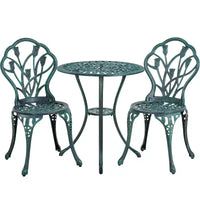 Ensemble de table de bistrot d'extérieur Yaheetech 3 pièces pour jardin et arrière-cour
