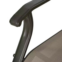 Fauteuil à bascule d'extérieur Outsunny, fauteuil à bascule de patio en maille avec cadre en acier pour l'arrière-cour, le jardin et le porche