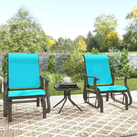 Fauteuil à bascule d'extérieur Outsunny, fauteuil à bascule de patio en maille avec cadre en acier pour l'arrière-cour, le jardin et le porche