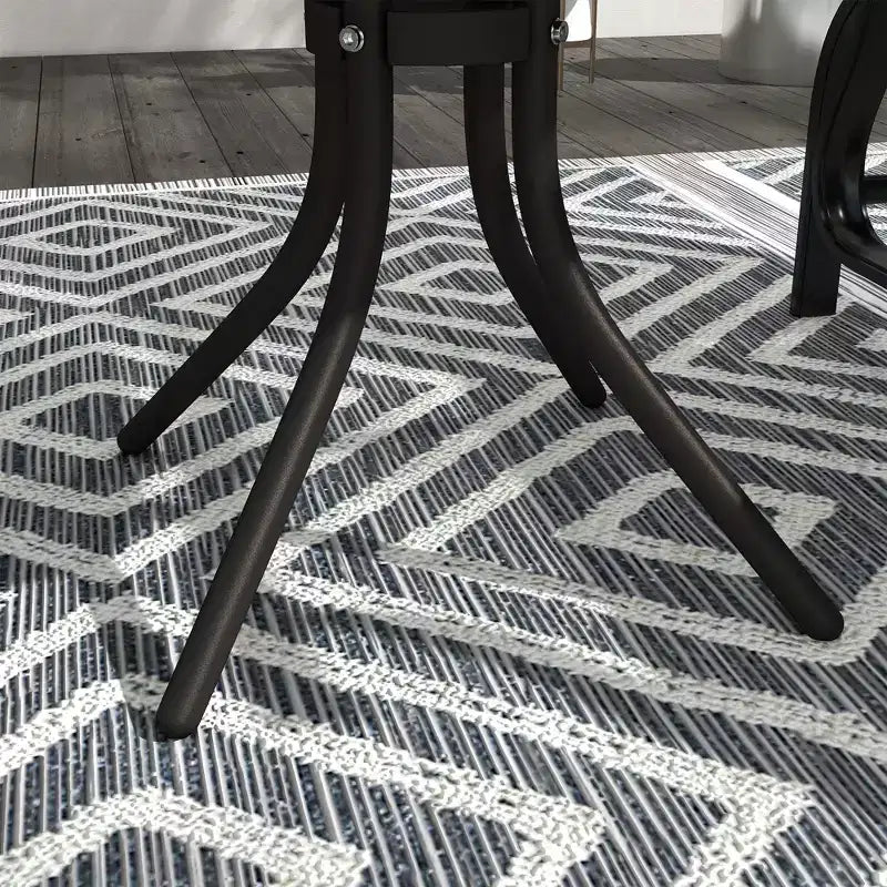 Fauteuil à bascule d'extérieur Outsunny, fauteuil à bascule de patio en maille avec cadre en acier pour l'arrière-cour, le jardin et le porche