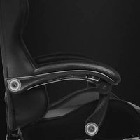 Chaise de gaming avec repose-pieds et oreiller de massage lombaire ergonomique en cuir PU - GTRACING