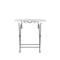 Ensemble bistrot pliant trois pièces Flash Furniture Rouen en rotin PE avec structures métalliques pour usage intérieur et extérieur
