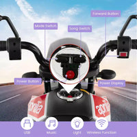 Costway Moto à enfourcher 12V Aprilia sous licence pour enfants, moto cross électrique avec lumière et musique