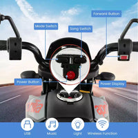 Costway Moto à enfourcher 12V Aprilia sous licence pour enfants, moto cross électrique avec lumière et musique