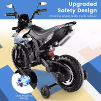 Costway Moto à enfourcher 12V Aprilia sous licence pour enfants, moto cross électrique avec lumière et musique