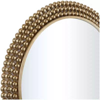 Miroir mural rond en métal avec perles - CosmoLiving by Cosmopolitan