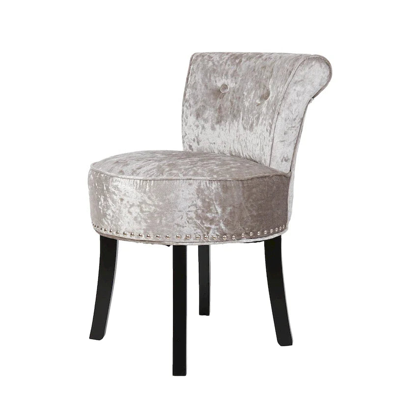 Tabouret de coiffeuse en bois massif 27.5 de haut - 27.5 H X 19 W X 11.8 D