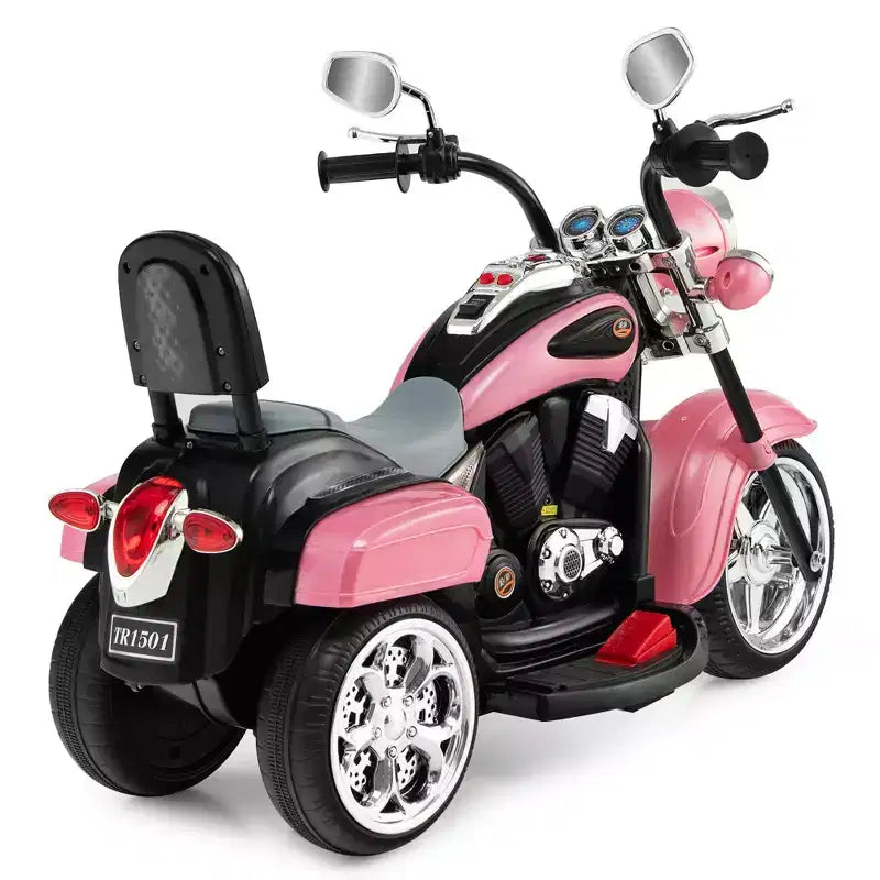 Moto électrique 3 roues 6V pour enfants Costway Bleu/Rose/Blanc/Rouge