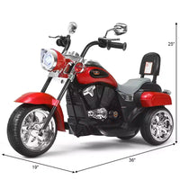 Moto électrique 3 roues 6V pour enfants Costway Bleu/Rose/Blanc/Rouge