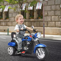 Moto électrique 3 roues 6V pour enfants Costway Bleu/Rose/Blanc/Rouge