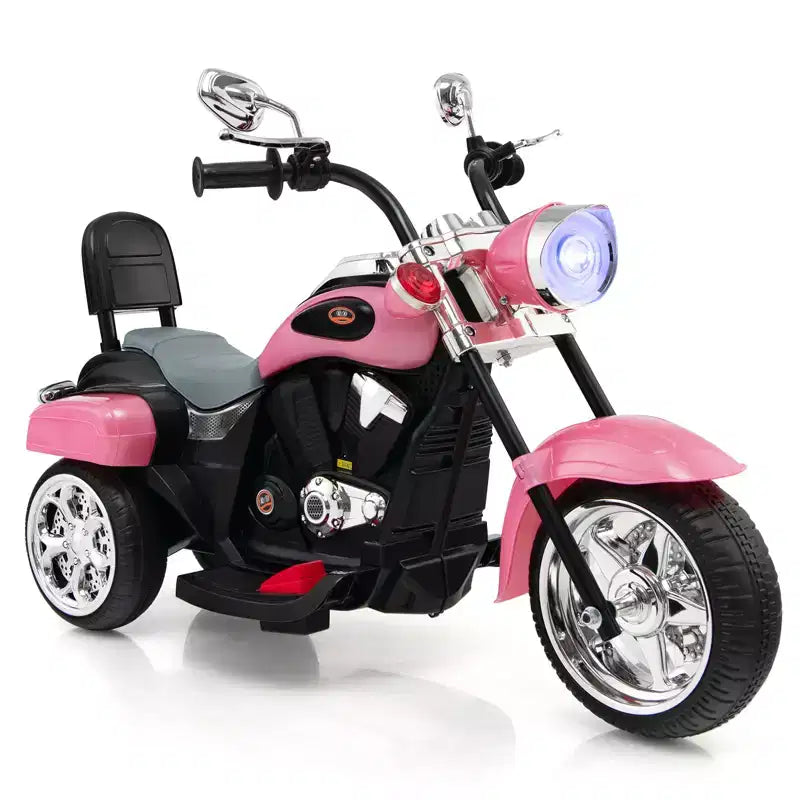 Moto électrique 3 roues 6V pour enfants Costway Bleu/Rose/Blanc/Rouge