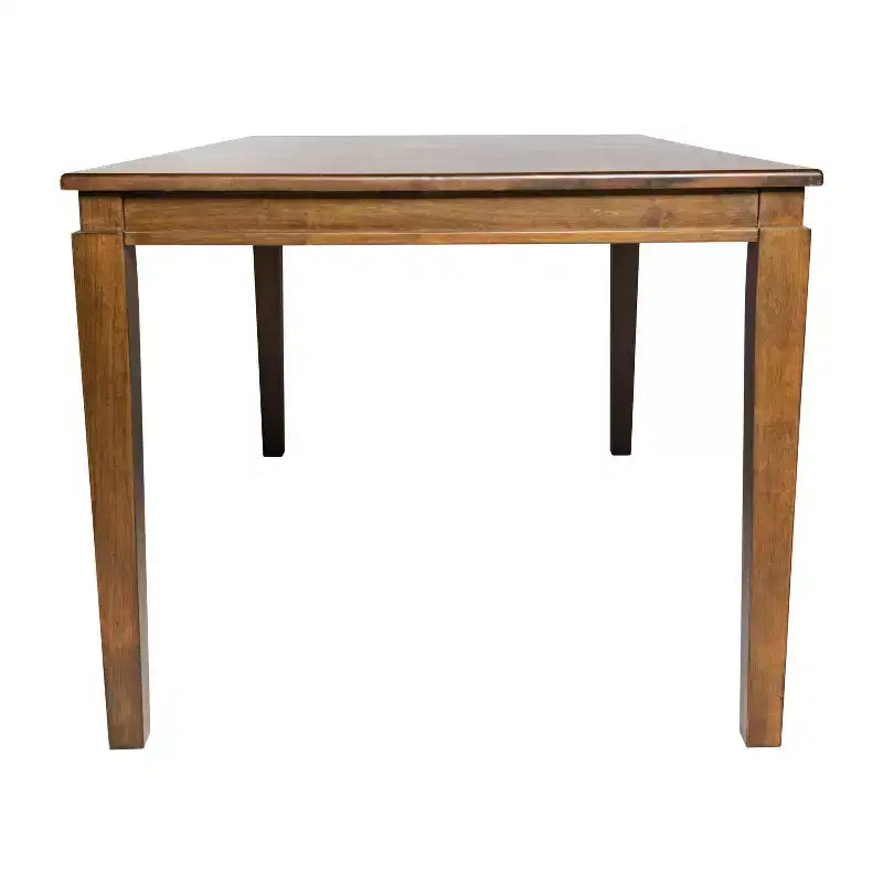 Flash Furniture Henry Table à manger en bois massif, qualité commerciale robuste, table rectangulaire en bois pour 6