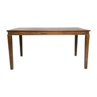 Flash Furniture Henry Table à manger en bois massif, qualité commerciale robuste, table rectangulaire en bois pour 6