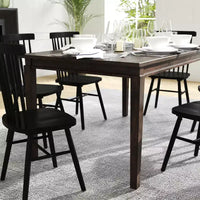 Flash Furniture Henry Table à manger en bois massif, qualité commerciale robuste, table rectangulaire en bois pour 6