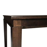 Flash Furniture Henry Table à manger en bois massif, qualité commerciale robuste, table rectangulaire en bois pour 6