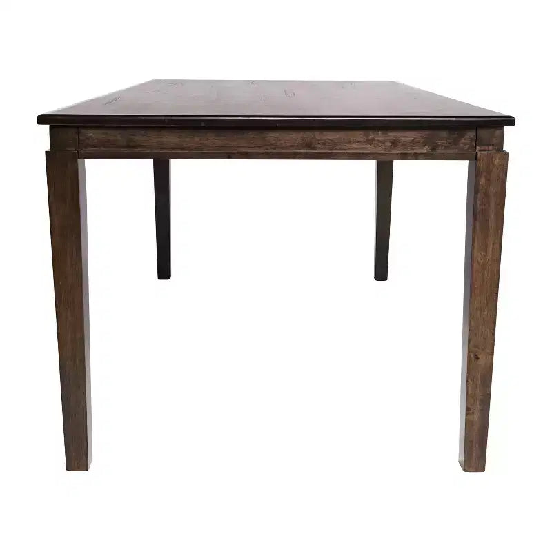 Flash Furniture Henry Table à manger en bois massif, qualité commerciale robuste, table rectangulaire en bois pour 6