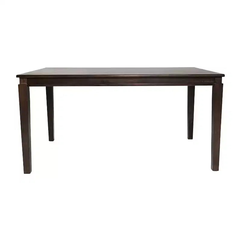 Flash Furniture Henry Table à manger en bois massif, qualité commerciale robuste, table rectangulaire en bois pour 6
