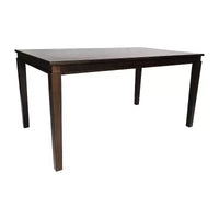 Flash Furniture Henry Table à manger en bois massif, qualité commerciale robuste, table rectangulaire en bois pour 6