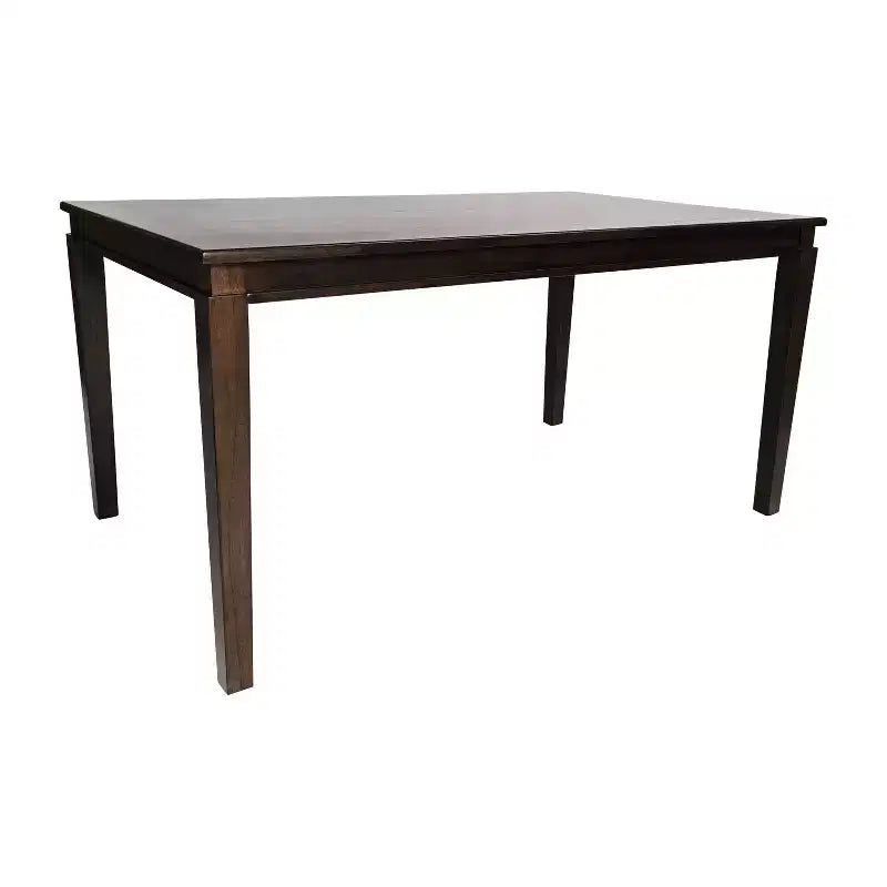 Flash Furniture Henry Table à manger en bois massif, qualité commerciale robuste, table rectangulaire en bois pour 6