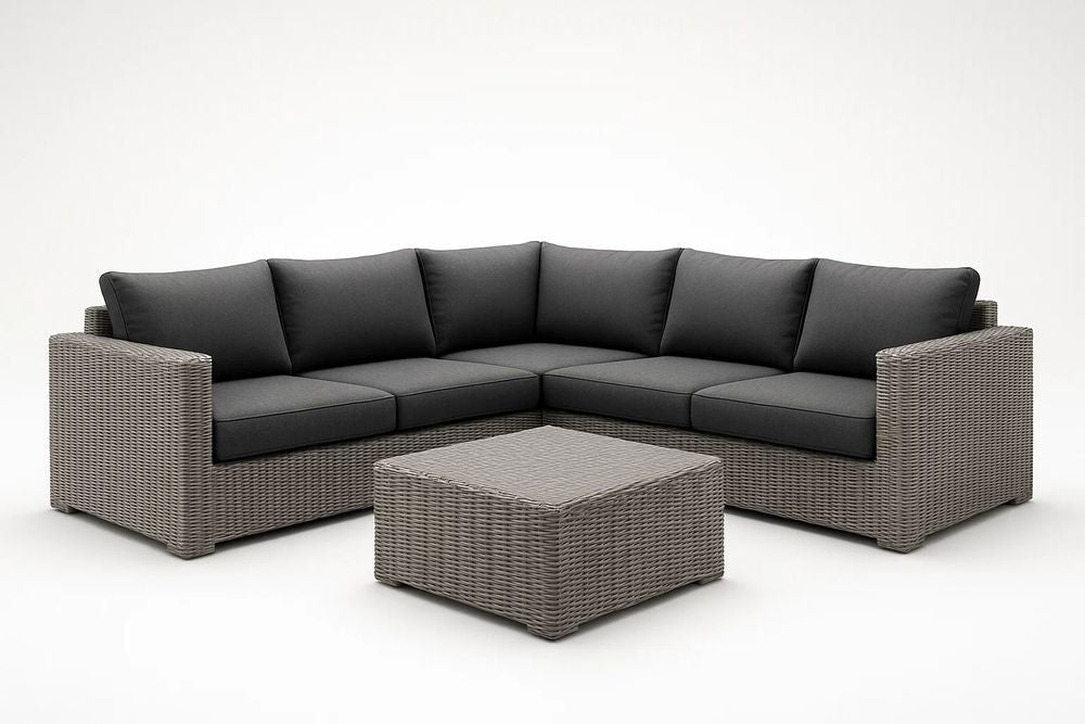 Canapé d'Angle Modulable - Anthracite/Gris