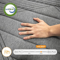 SweDrea Matelas hybride moelleux en mousse à mémoire de forme 8/12 po, rafraîchissant respirant avec CertiPUR-US, SGS et OEKO-TEX