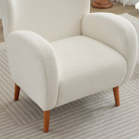 Fauteuil club capitonné moderne avec accoudoirs, canapé simple