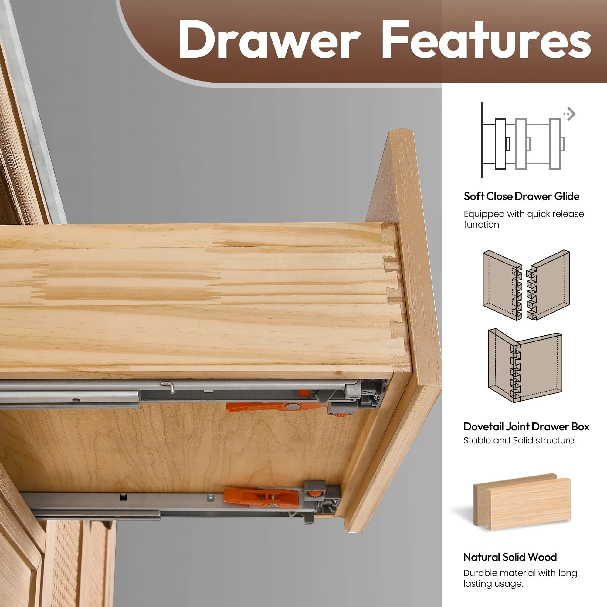 Hervas Meuble-lavabo avec dessus en marbre naturel sans miroir